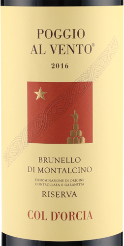 Poggio al Vento Brunello Riserva DOCG 2016 Col D´Orcia