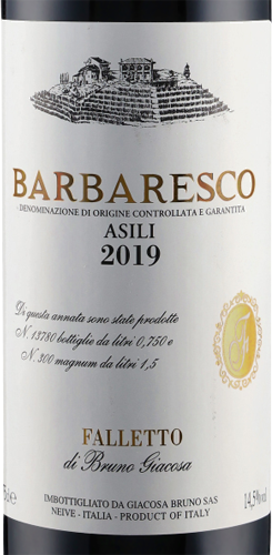 Barbaresco DOCG Asili 2019 Giacosa