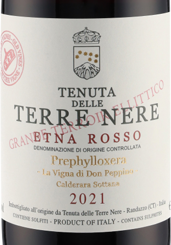 Etna Rosso DOC Prephylloxera Don Peppino 2021 Terre Nere