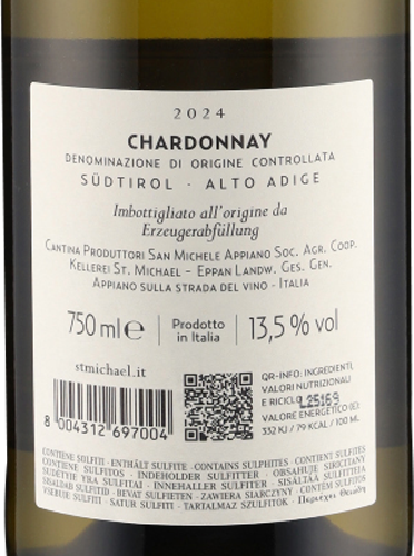 Chardonnay Alto Adige DOC 2024 St. Michael-Eppan