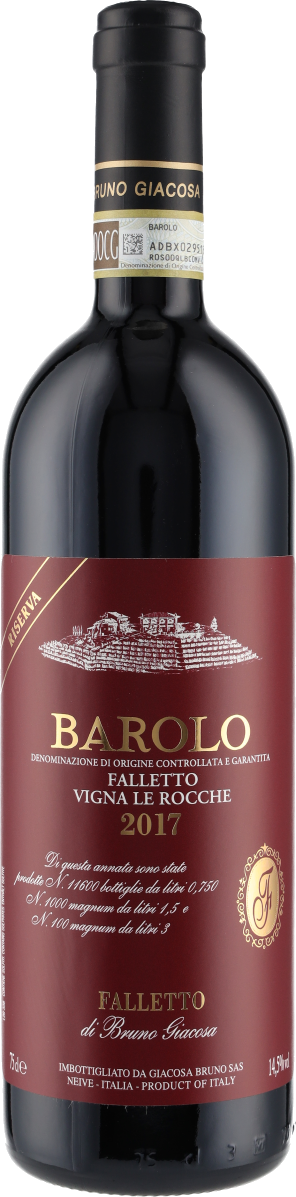 Barolo Vigna Le Rocche Riserva DOCG 2016 Etichetta Rossa