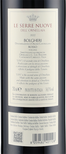 Le Serre Nuove Bolgheri Rosso DOC 2022 Ornellaia