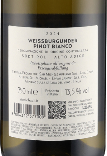 Pinot Bianco Alto Adige DOC 2024 St. Michael-Eppan