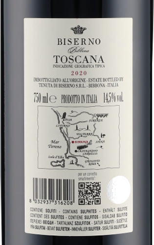 Biserno Bibbona Rosso di Toskana IGT 2020 Antinori