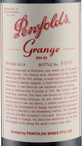 Grange BIN 95 2018 Penfolds