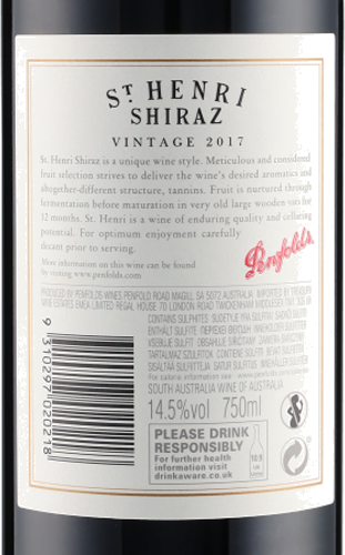 St. Henri Shiraz 2017 Penfolds