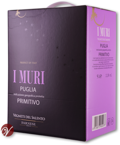 BIB Primitivo Puglia I Muri IGP 5 Liter V.Salento
