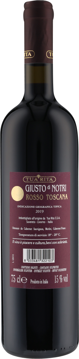 Giusto di Notri Rosso Toscana IGT 2019 Tua Rita