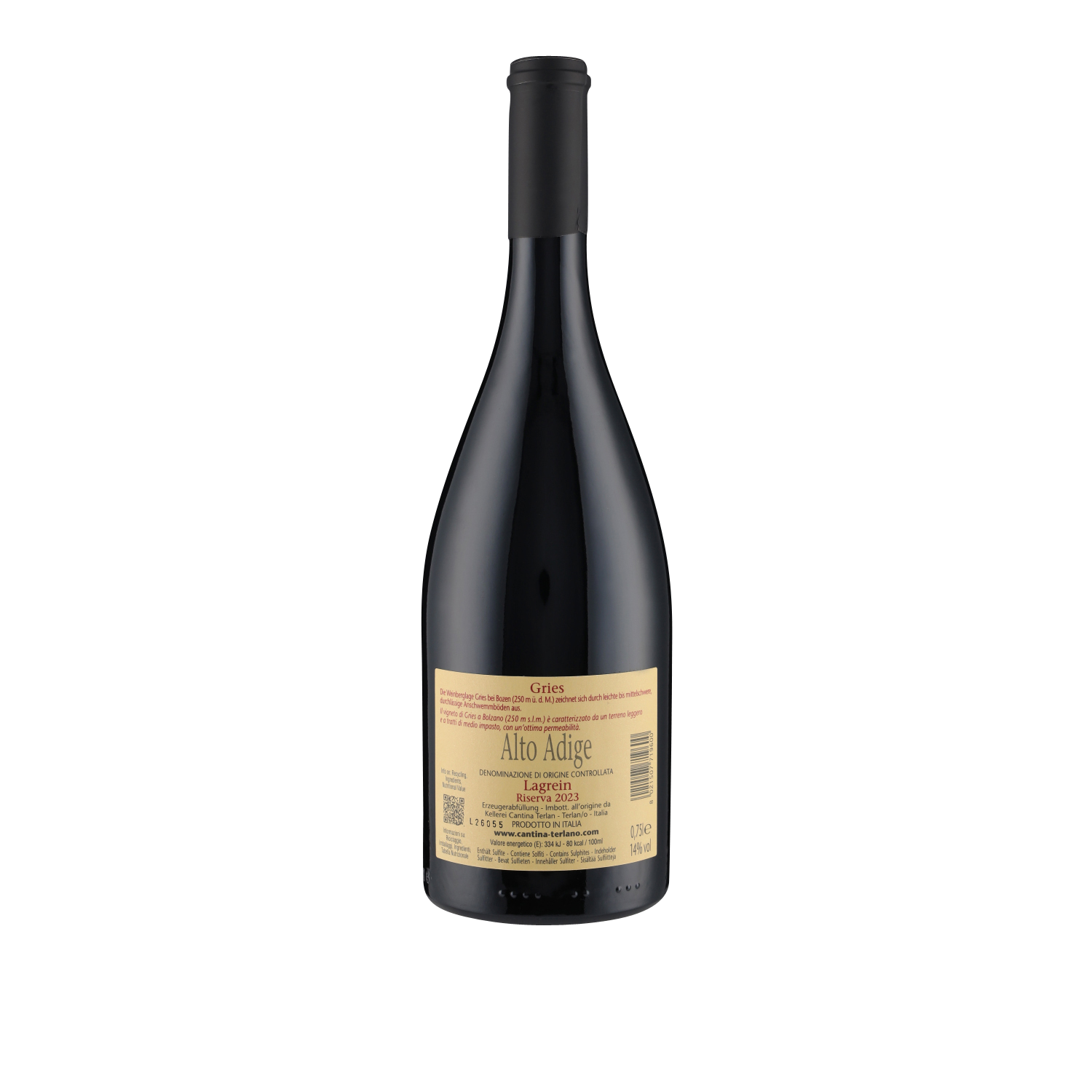 Gries Lagrein Risverva Alto Adige DOC 2023 Cantina Terlan