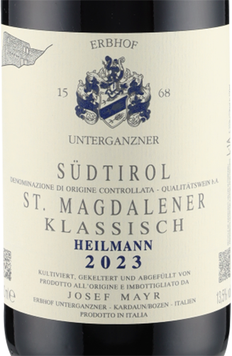 St. Magdalener Klass. Heilmann DOC 2023 Erbhof Unterganzner