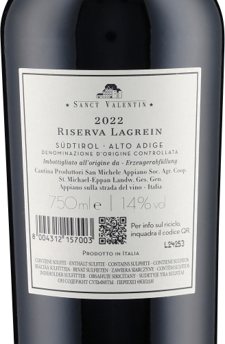 Lagrein Riserva DOC Sanct Valentin 2022 Michael-Eppan
